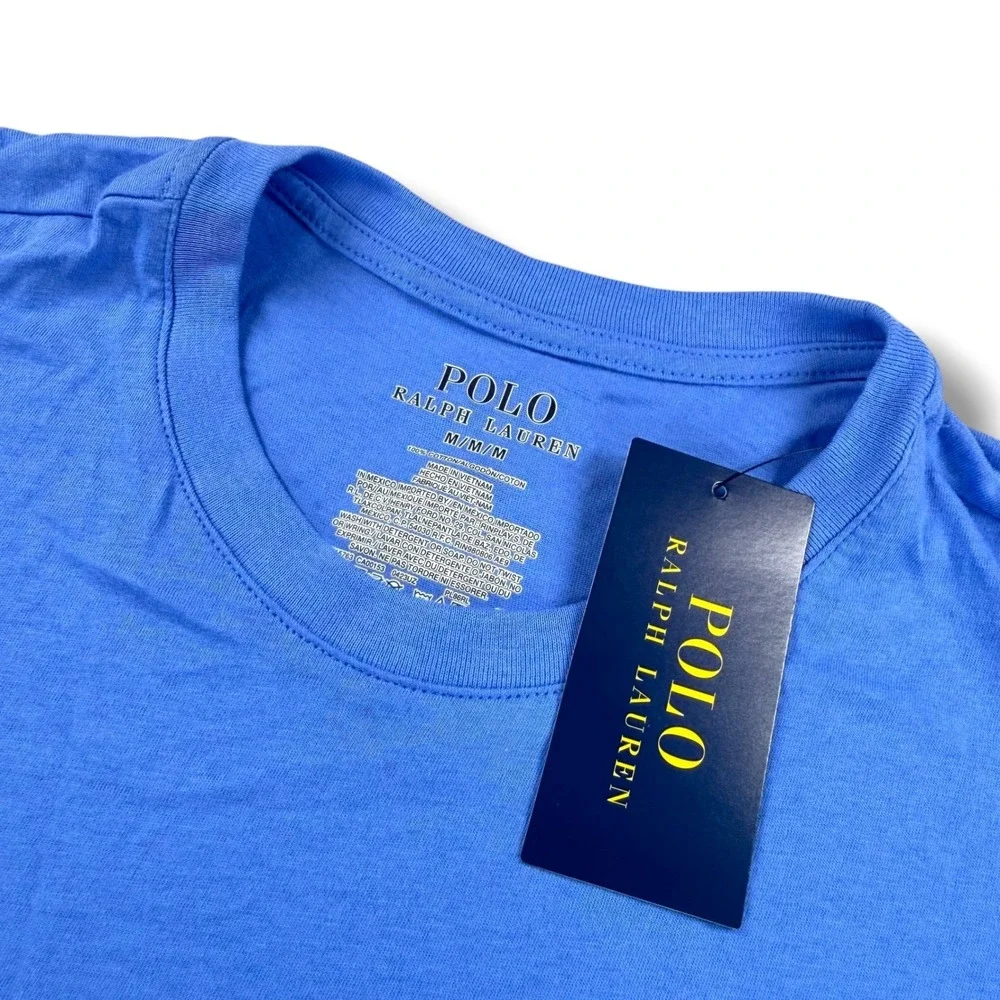Polo‎ Ralph Lauren Mens 2-Piece Pajama Set Blue Tee Navy Joggers Size Medium M